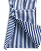 Donna Button-Down Shirt in Blue & White Stripe