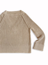 The perfect sweater. Classic Six Brigitte Linen Sweater. Season-less, chunky, wide v-neck, linen sweater with raglan detailing, long-ribbed hems, cuffs and collar.